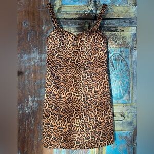 Sexy Chic Leopard Print Mini Dress